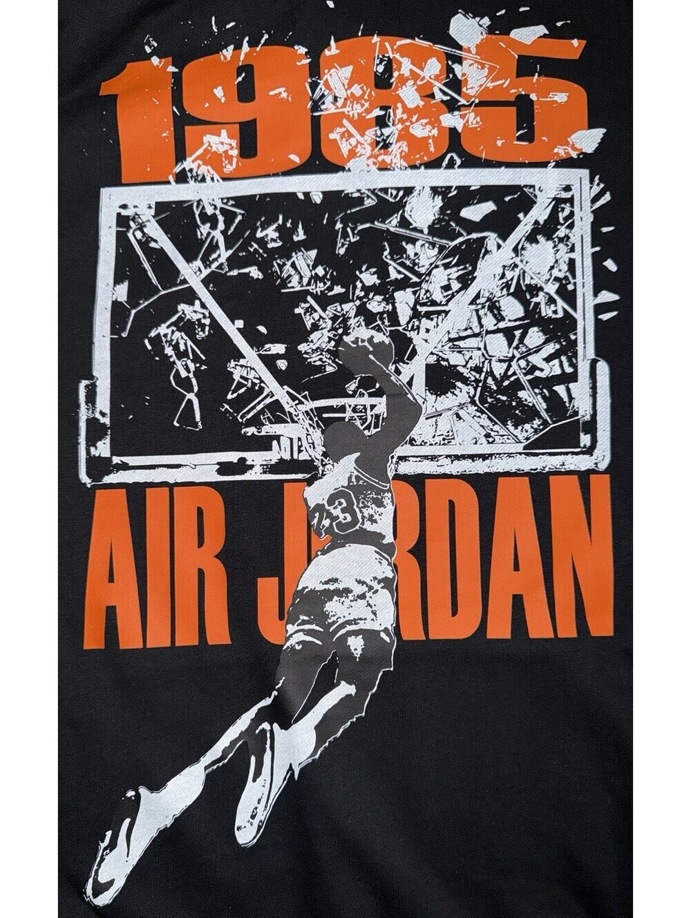 Jordan Brooklyn Men L Black OS Hoodie “Shattered Backboard” IF5853-010 New $90